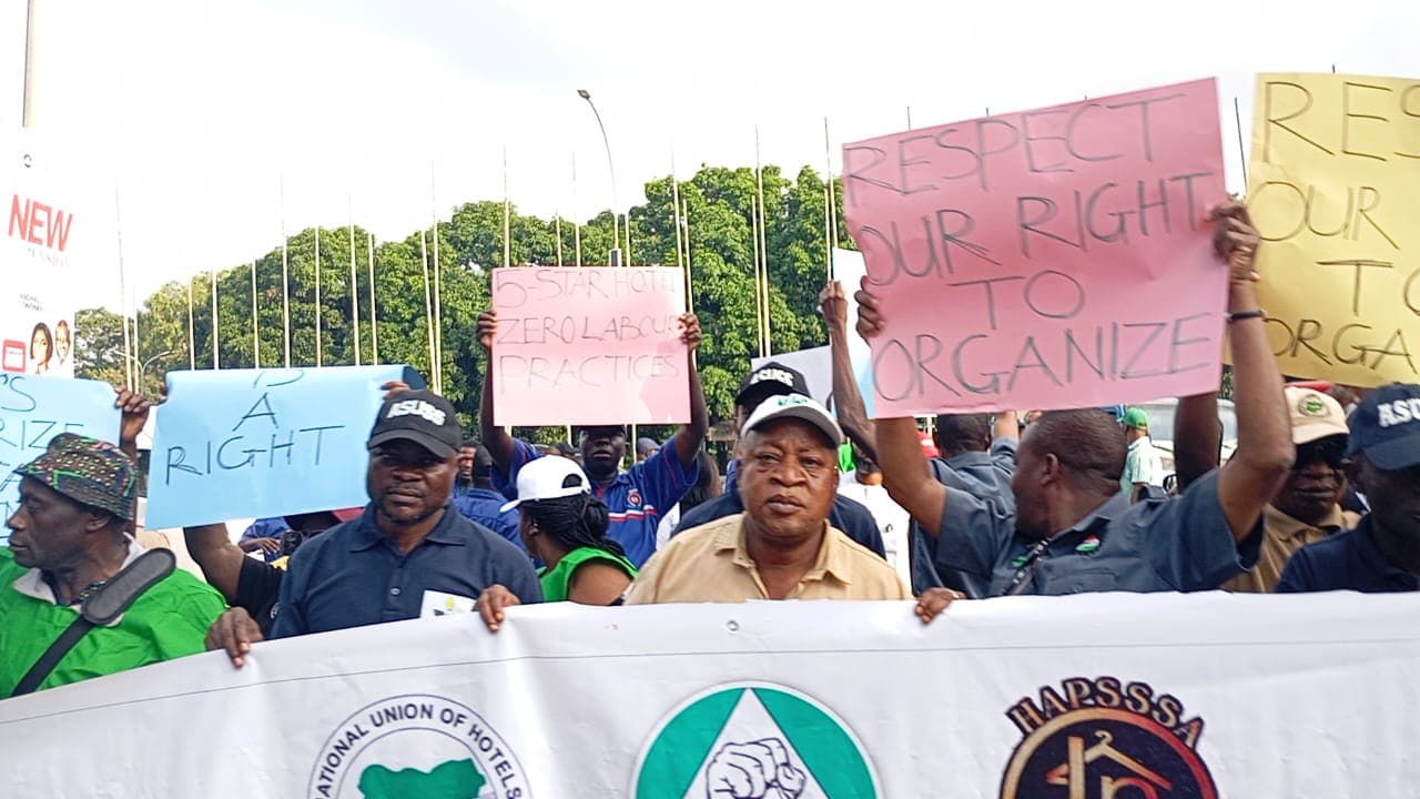 PICKETING OF ABUJA CONTINENTAL HOTEL